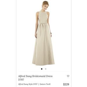 Alfred Sung Bridesmaid Dress D707 Palomino 🥂